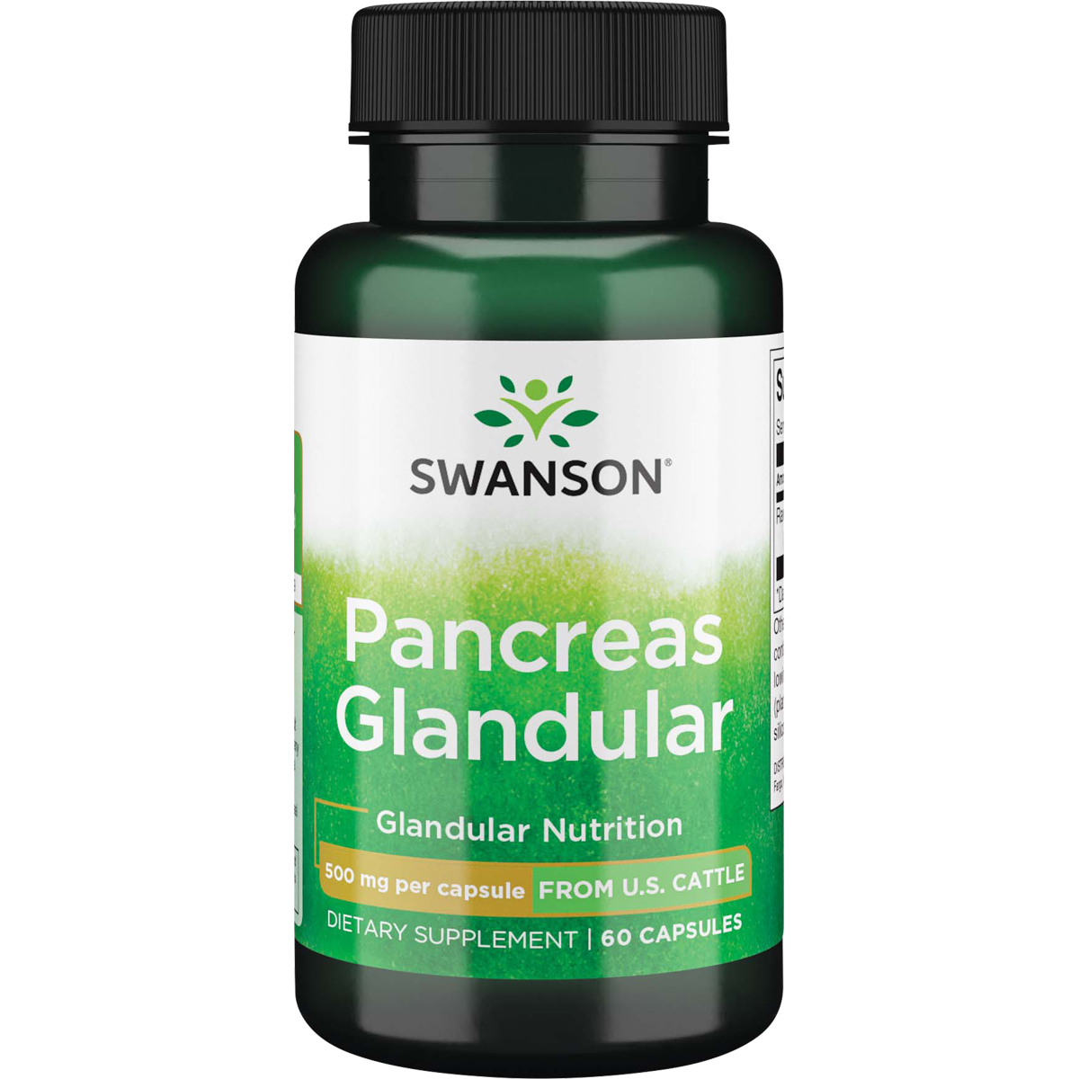 SW Raw Pancreas Glandular 500mg 60caps